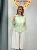 شومیز شیشه ای گل دار